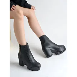 Smart Casual Mid Top | Winter Boots |Lace-UP |Trendy Boots For Girls Boots Boots For Women