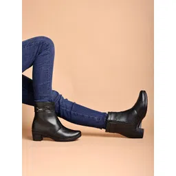 Smart Casual Side Buckle Detailed Boots For Women & Girls Boots For Women