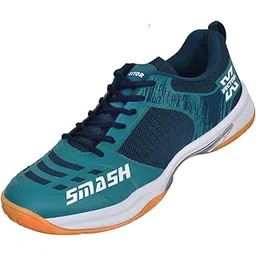 Smash Men’s Badminton Court Shoe – Breathable Mesh & PU Upper, EVA‑Phylon Cushioning & Non‑Marking Rubber Sole