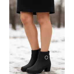 Snasta Women Block-Heeled Regular Boots