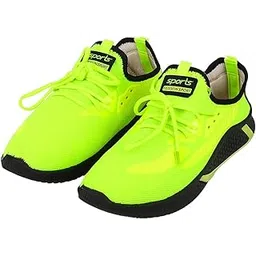 Snatch Men's Extra Comfortable Sports Shoes | Breathable PU & Mesh Upper | Slip-Resistant EVA Sole | Trendy Lace-Up Sneakers for Running, Walking