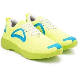 Snatch Sports Running Shoes | Lightweight Breathable Mesh Sneakers with Blue Detailing | Casual Gym & Outdoor Trainers