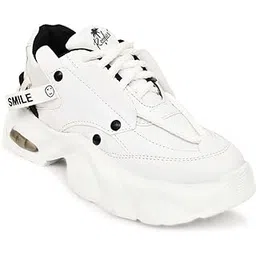 Sneakers for Men | Lightweight & Cushioned Footwear | Casual Sport Lace-Up Shoe with Breathable Mesh RSD_RRR-White