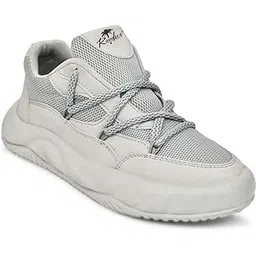 Sneakers for Men | Lightweight & Cushioned Footwear | Casual Sport Lace-Up Shoe with Breathable Mesh SRD_Ogiy-Gray