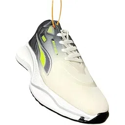 Sneakers Shoes for Men | Premium Synthetic Leather & Fabric Upper | EVA Cushioned Rubber Sole | Lace-Up Comfortable Stylish Shoes