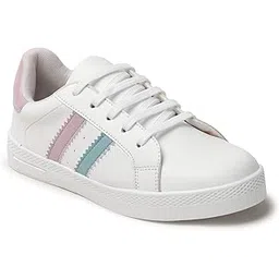 Sneakers Shoes - Round White Sneakers Shoes for Women