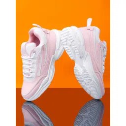 sneakers villa Women Pink Colourblocked Sneaker Casual Shoes