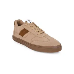 SNEAKLAB Men Colourblocked Suede Sneakers