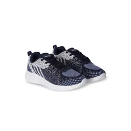 Solflex Navy Blue Mesh Sports Shoes