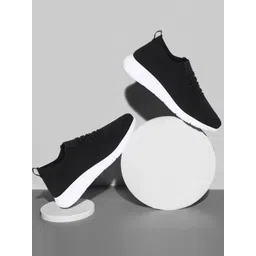 SP-22509 Black Walking Shoes For Men