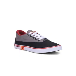 Sparx Men Black & Grey Colourblocked Sneakers