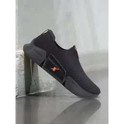 Sparx Men Black Mesh Running Non-Marking Shoes