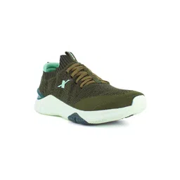 Sparx Men Green Mesh Running Non-Marking Shoes