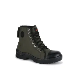 Sparx Olive & Black Casual Boots