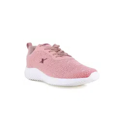 Sparx Women Peach-Coloured Mesh Running Non-Marking Shoes