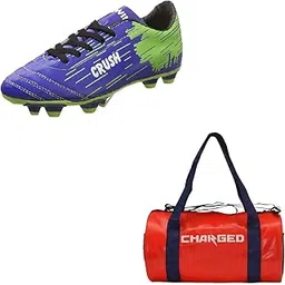 Sports Bag Adena Red With Gowin Football Shoe Crush Blue Green Size-5
