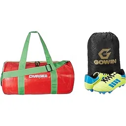 Sports Bag Adena Red with Gowin Football Shoe Destroyer Cyan Size-10