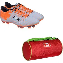 Sports Bag Canada Large Red With Gowin Football Shoe Crush Silver Orange Size-6
