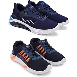 Sports Running Shoes for Men – Lightweight & Comfortable (Set of 2) Multi