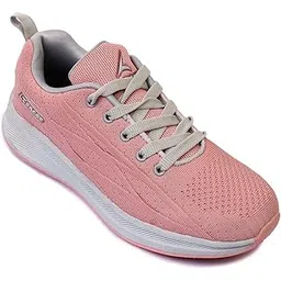 Sports Shoes for Woman, Stylish & Comfortable Footwear, Material Mesh, Lightweight & Breathable, Lace Up Closure, Sports, Running, Walking Shoe for Girls, Size 3 to 8 UK