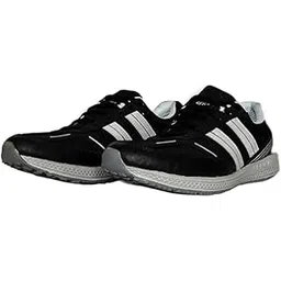 SPOTLIFES Sega Running Shoes Black | Casual Shoes for Men | Comfortable and Lightweight