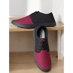 Spotwalk Men Marking Canvas Running Shoes