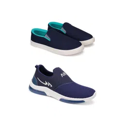 Spotwalk Men Pack of 2 Mesh Running Shoes