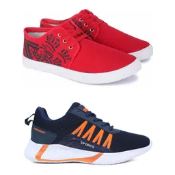 Spotwalk Men Set Of 2 Running Shoes