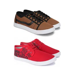 Spotwalk Men Set Of 2 Sneakers