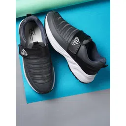 Spotwalk Men Textured Round Toe Velcro Casual Shoes