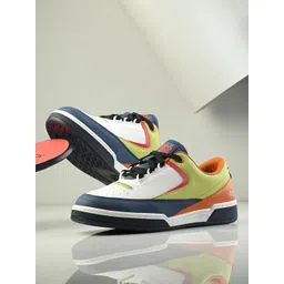 SPYKAR Men Colourblocked PU Lace-Ups Sneakers