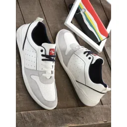 Spykar Men's Creed Off White Casual Sneakers