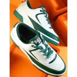 Spykar Men's DAPPER White & Green Casual Sneakers