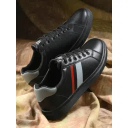 Spykar Men's Lars Black Casual Sneakers