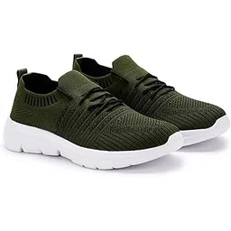 Step Next-Men's Lightweight Lace-Up Shoes – Breathable Mesh, Memory Foam Insole, Shock Absorbent, Comfortable Walking Sneakers-1