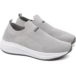 Storm-42 Men’s Walking Shoes with Breathable Knit Shoe, Lightweight Cushioned Sole, Soft Sock-Like Fit, Flexible Slip Ons with Without Laces Comfort & Steady Grip | Ideal, Office & Travel