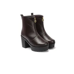 STRASSE PARIS Women Mid-Top Ankle Length Block HeeledBoots