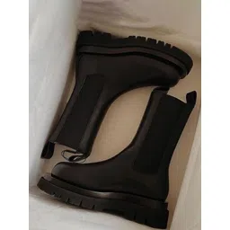 Street Style Store Women Casual Block-Heeled Chelsea Boots