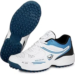 StrikeLite Pro Cricket Shoes – Lightweight Rubber Spike Studs for Enhanced Grip, Comfort & Performance | Ideal for All-Rounders | Durable, Breathable Design for Maximum Agility