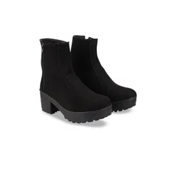 Stylestry Women Block-Heeled Chunky Boots