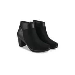 Stylestry Women Casual Block-Heeled Monk Boots