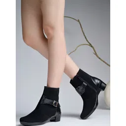 Stylestry Women Casual Block-Heeled Regular Boots