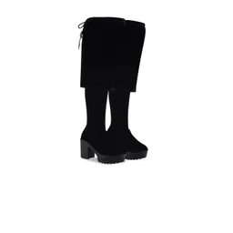 Stylestry Women Casual Block-Heeled Slouchy Boots