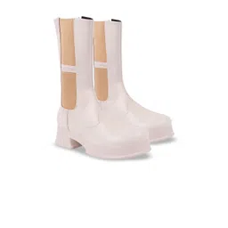 Stylestry Women Colourblocked Casual Wedge-Heeled Chelsea Boots