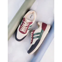 Styli Men Multi Low Top Colorblocked Lace Up Sneaker