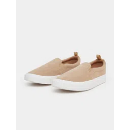 Styli Men Slip-On Sneakers with Cushioned Sole