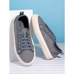 Styli Men's Grey Casual Sneakers
