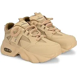 Stylish & Comfortable Casual Shoes for Men & Women | Lightweight Sneakers | Breathable Walking & Running Shoes Beige