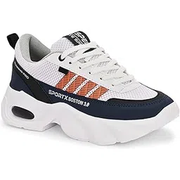 Stylish & Comfortable Casual Shoes for Men & Women | Lightweight Sneakers | Breathable Walking & Running Shoes Red