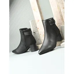 Stylish Black ZIP details Trendy Casual Boots for Women Boots For Women